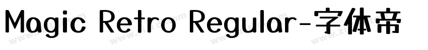 Magic Retro Regular字体转换